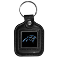 Carolina Panthers Square Leatherette Key Chain